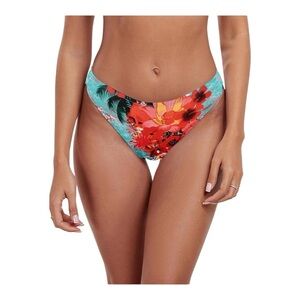 RELLECIGA Red and Turquoise Bikini Bottom